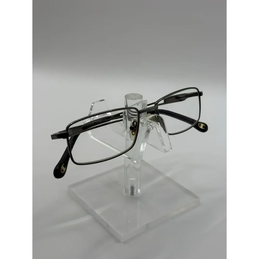 Champion Gray Rectangular Metal Eyeglasses Frames 54-18 Optical Unisex